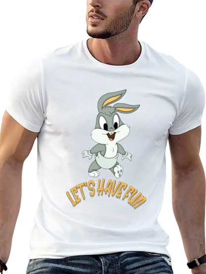 Lets Have Fun Bugs Bunny Black T-Shirt