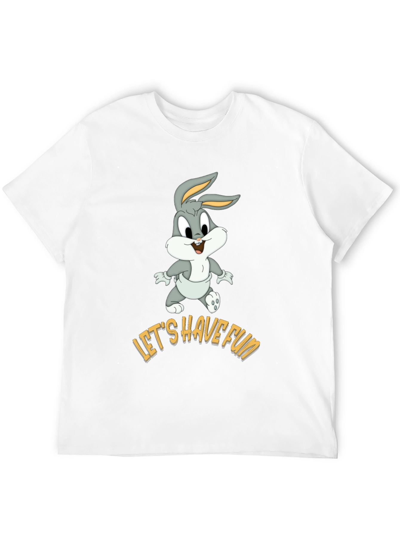 Lets Have Fun Bugs Bunny Black T-Shirt