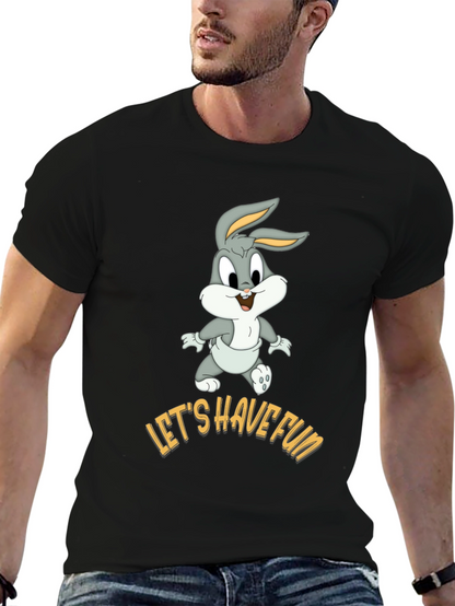 Lets Have Fun Bugs Bunny Black T-Shirt