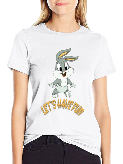 Lets Have Fun Bugs Bunny Black T-Shirt