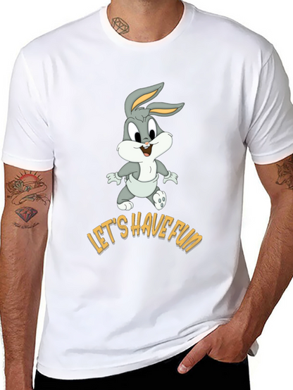 Lets Have Fun Bugs Bunny Black T-Shirt