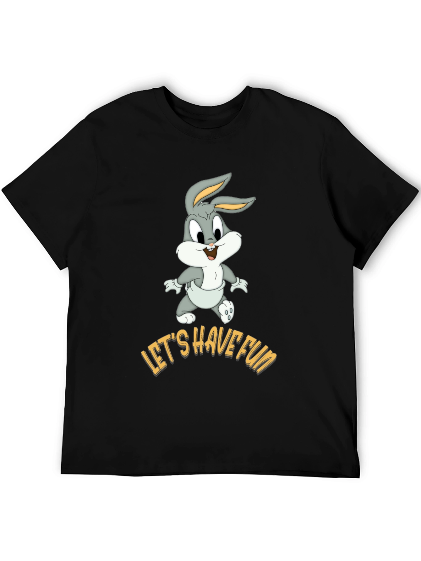 Lets Have Fun Bugs Bunny Black T-Shirt