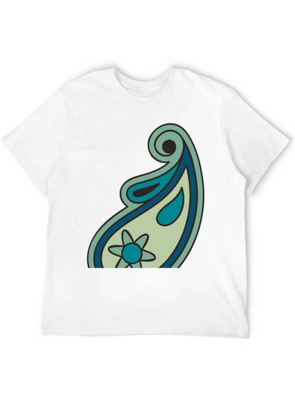Paisley Graphic Black T-Shirt - Casual Style