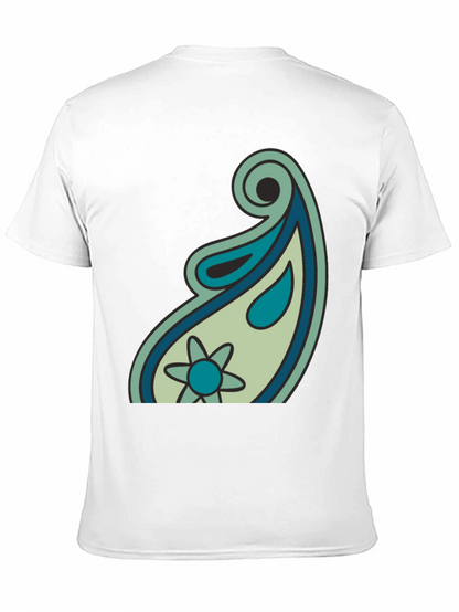 Paisley Graphic Black T-Shirt - Casual Style