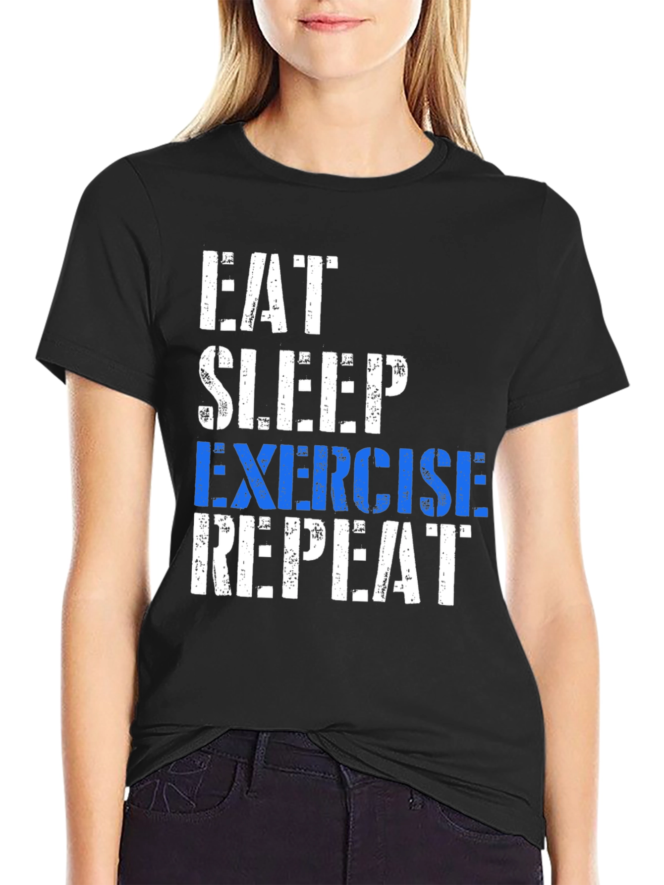 Eat Sleep Exercise Repeat T-Shirt
