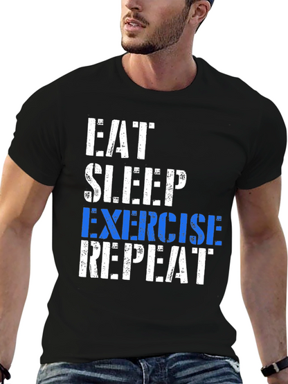Eat Sleep Exercise Repeat T-Shirt