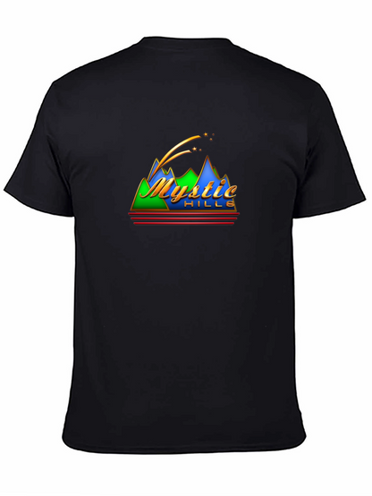Mystic Hills Graphic Tee - Retro Mountain T-Shirt