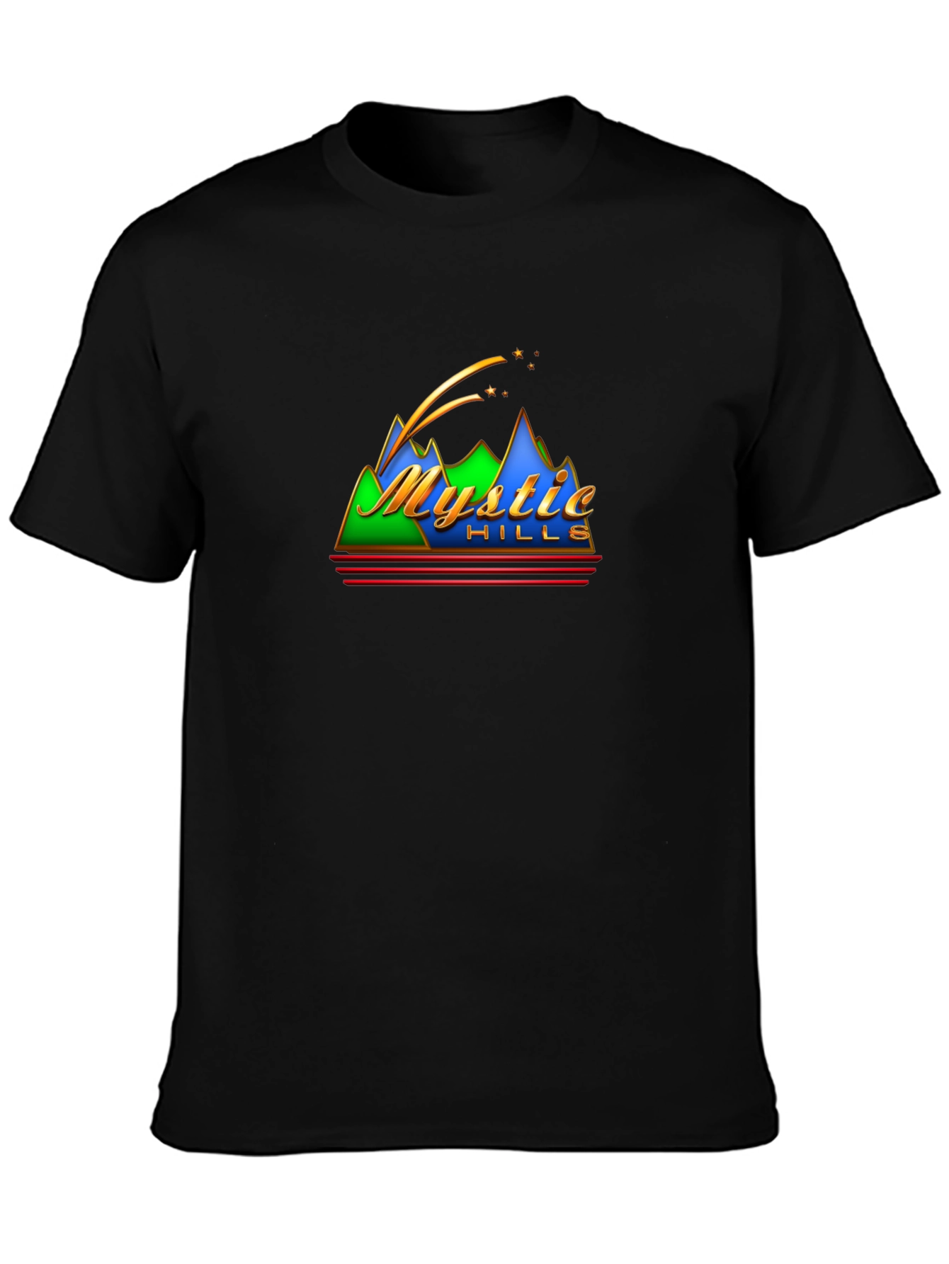 Mystic Hills Graphic Tee - Retro Mountain T-Shirt