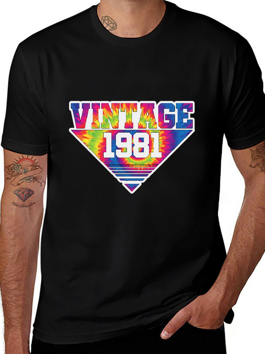 Vintage 1981 Tie-Dye Graphic Tee