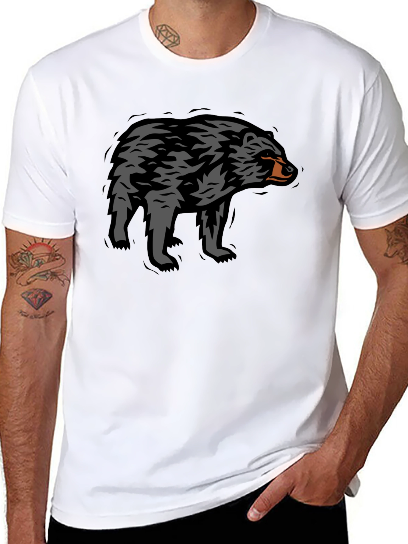 Black Bear Graphic T-Shirt