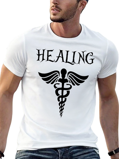 Healing Caduceus T-Shirt - Black