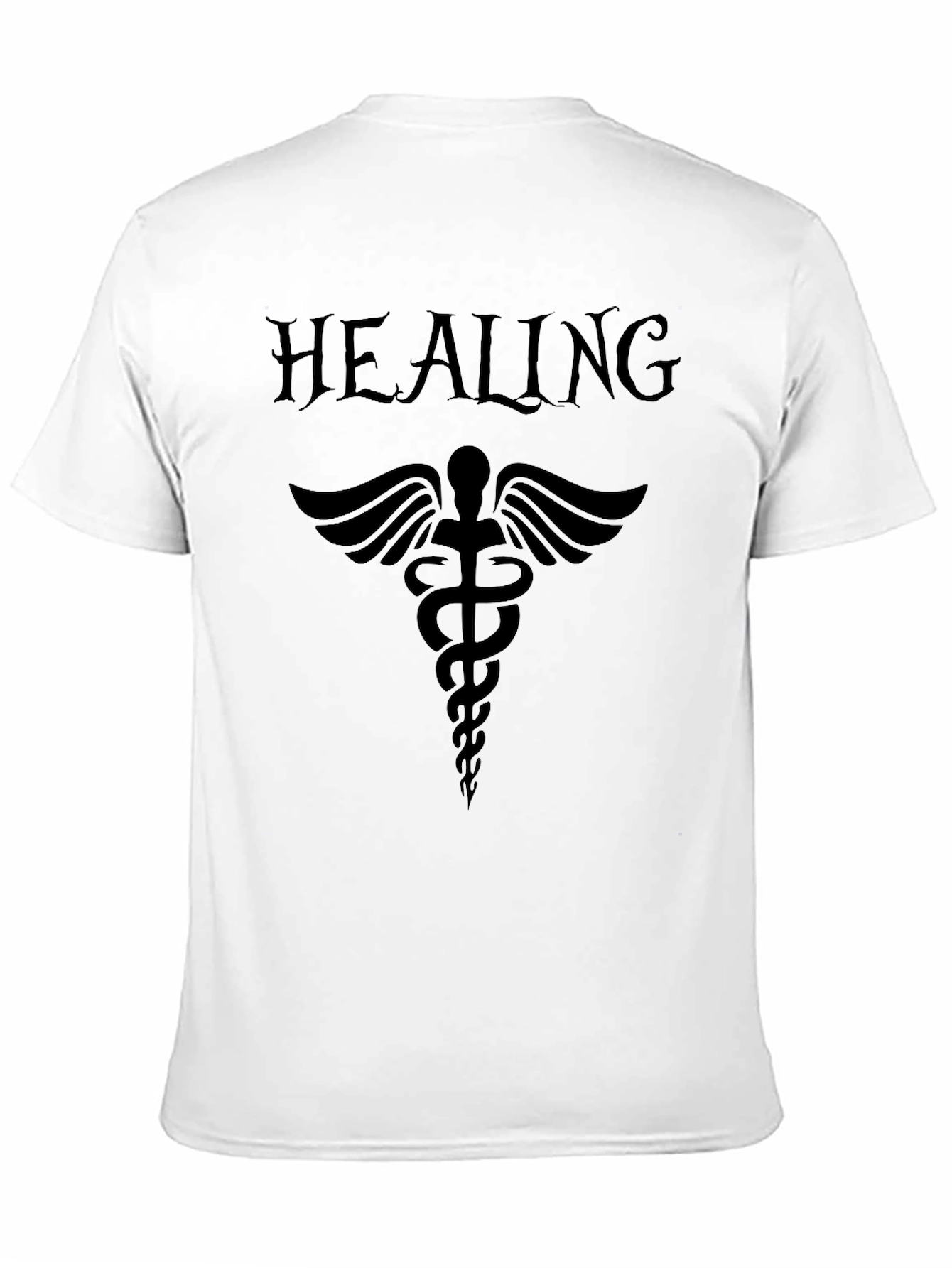Healing Caduceus T-Shirt - Black