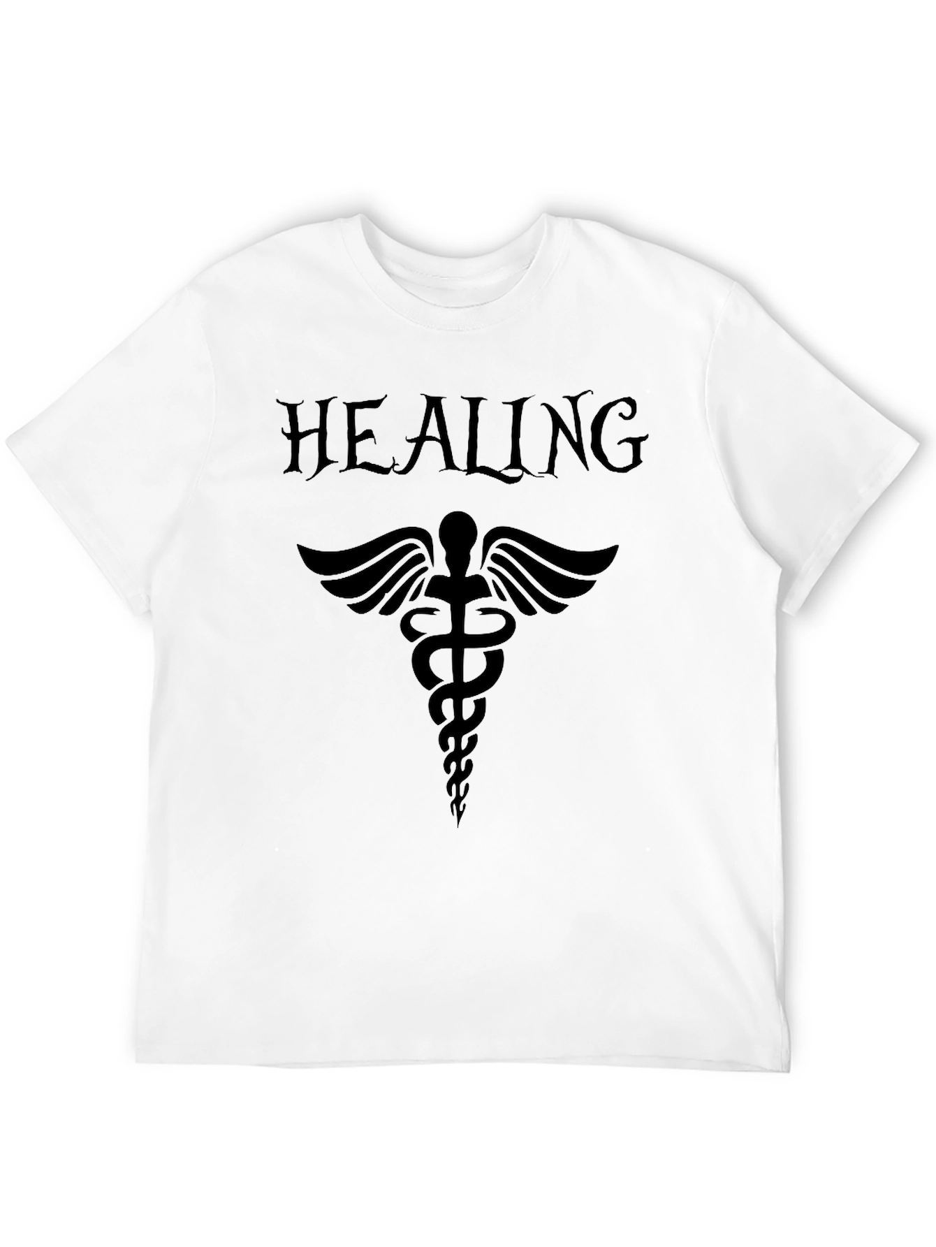 Healing Caduceus T-Shirt - Black