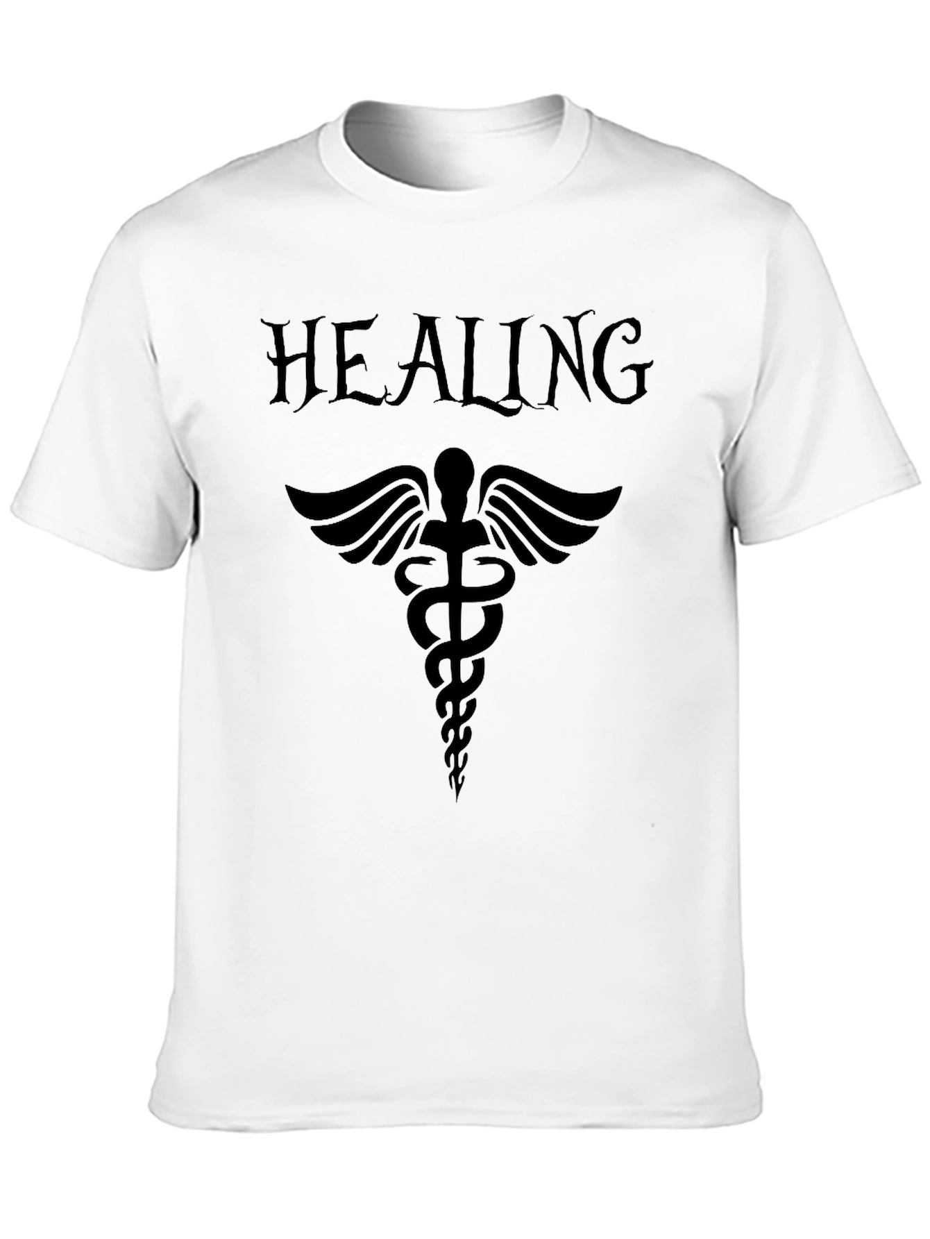 Healing Caduceus T-Shirt - Black