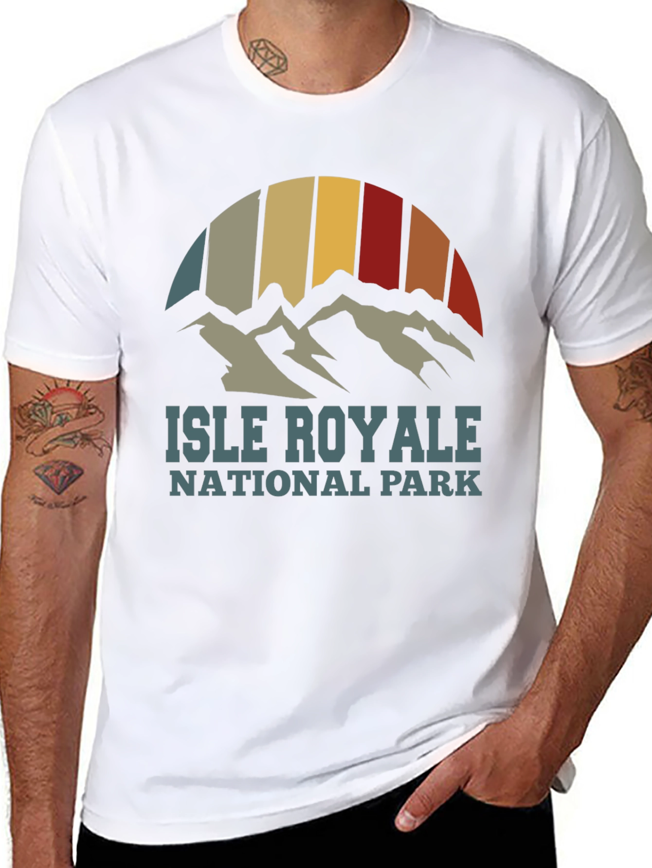 Isle Royale National Park T-Shirt Retro Style