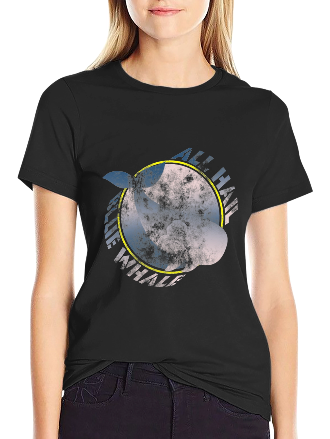 All Hail Whale Graphic Tee - Unique Design