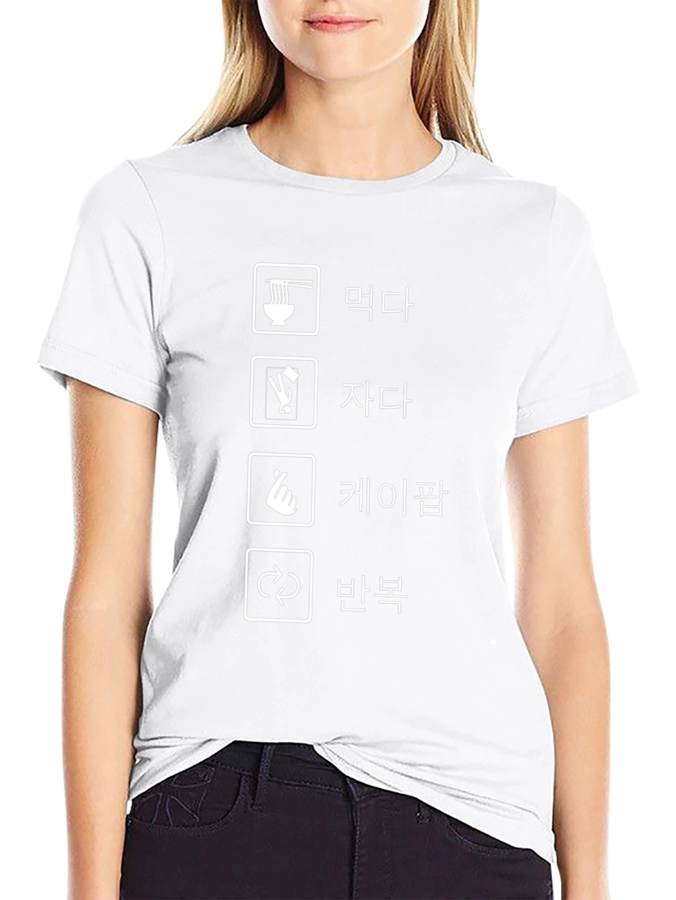 Eat Sleep K-Pop Repeat T-Shirt
