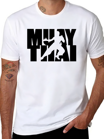 Muay Thai Graphic Tee - Black Martial Arts Shirt