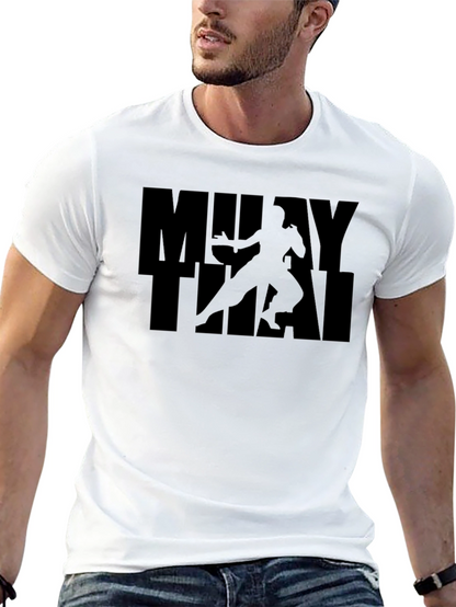 Muay Thai Graphic Tee - Black Martial Arts Shirt