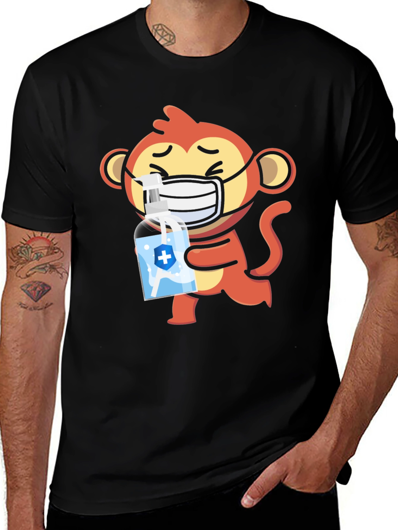 Monkey Mask Hand Sanitizer T-Shirt