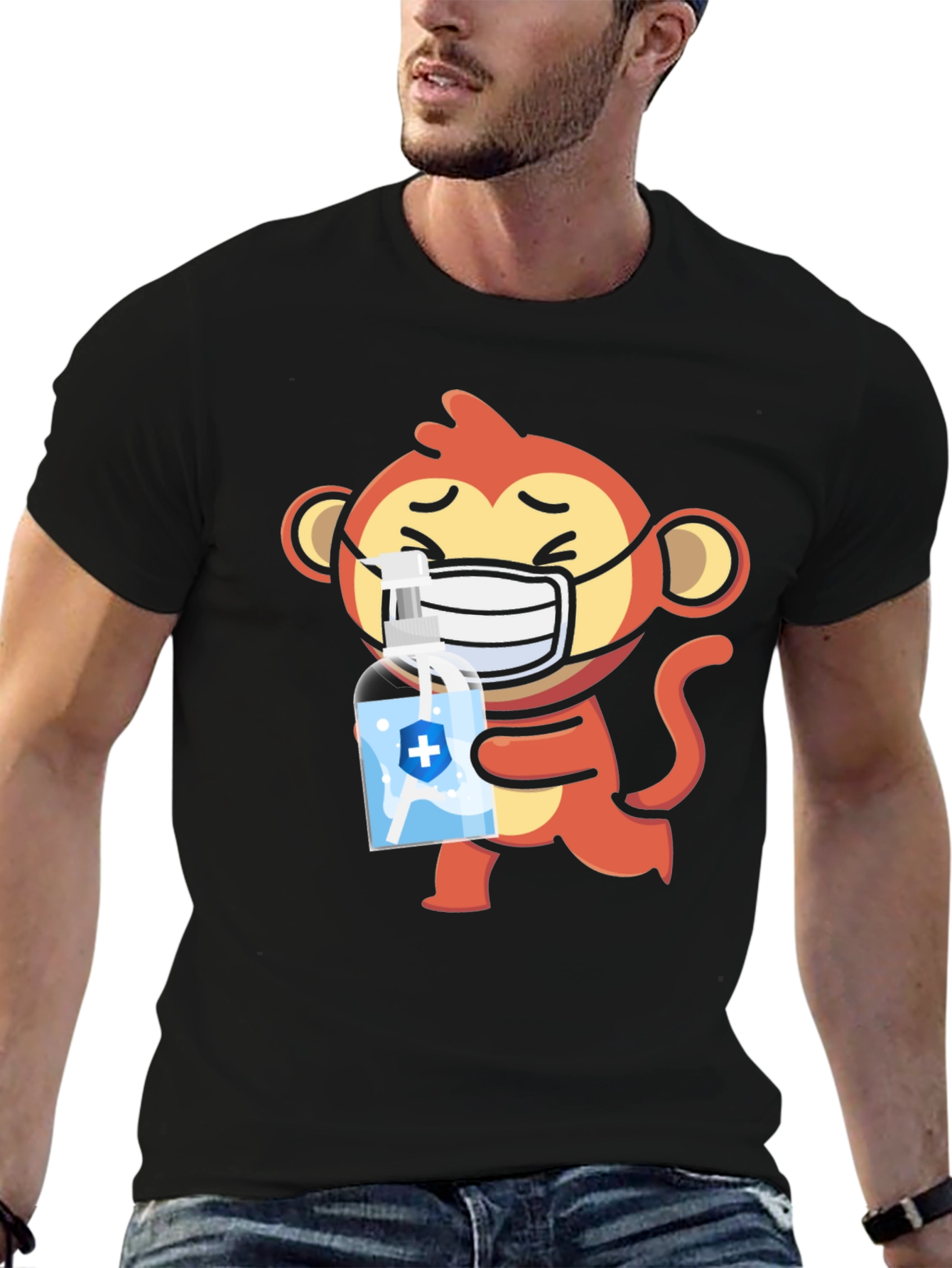 Monkey Mask Hand Sanitizer T-Shirt