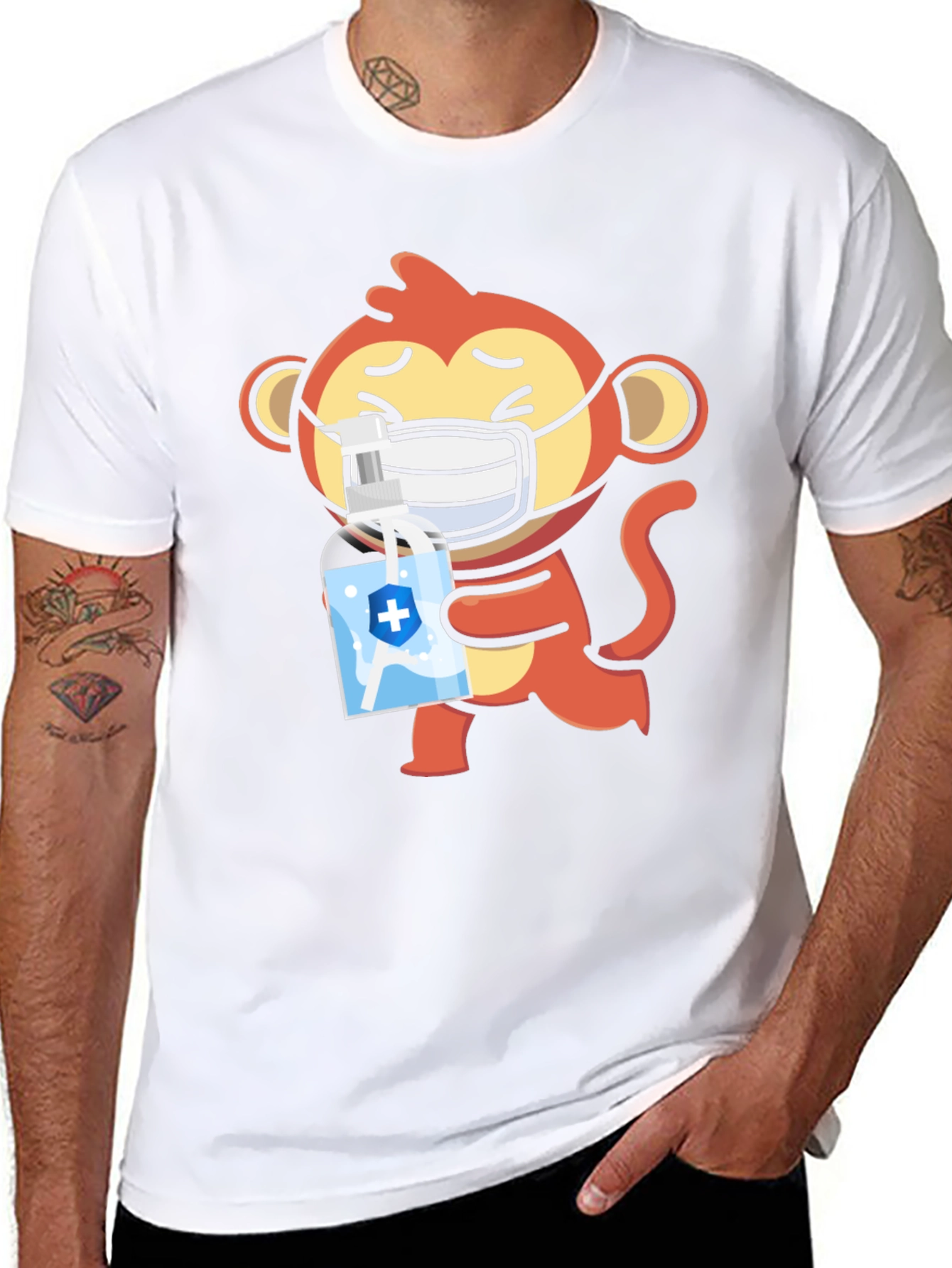 Monkey Mask Hand Sanitizer T-Shirt