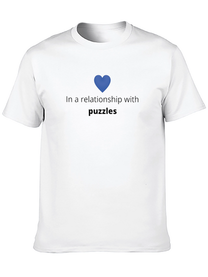 Puzzle Lover Tee - In a Relationship with Puzzles