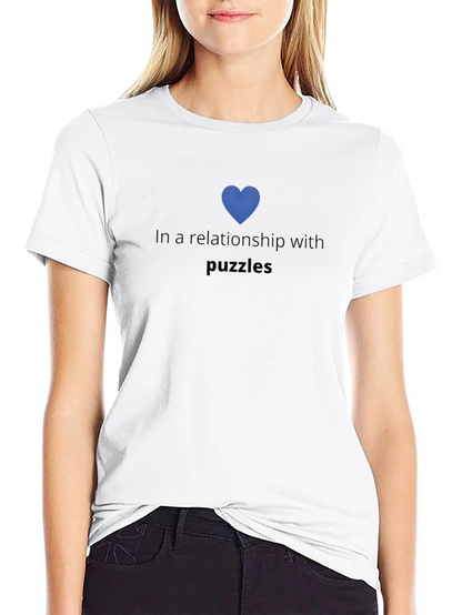 Puzzle Lover Tee - In a Relationship with Puzzles