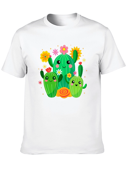 Cute Cactus Crew Graphic Tee - Fun & Stylish