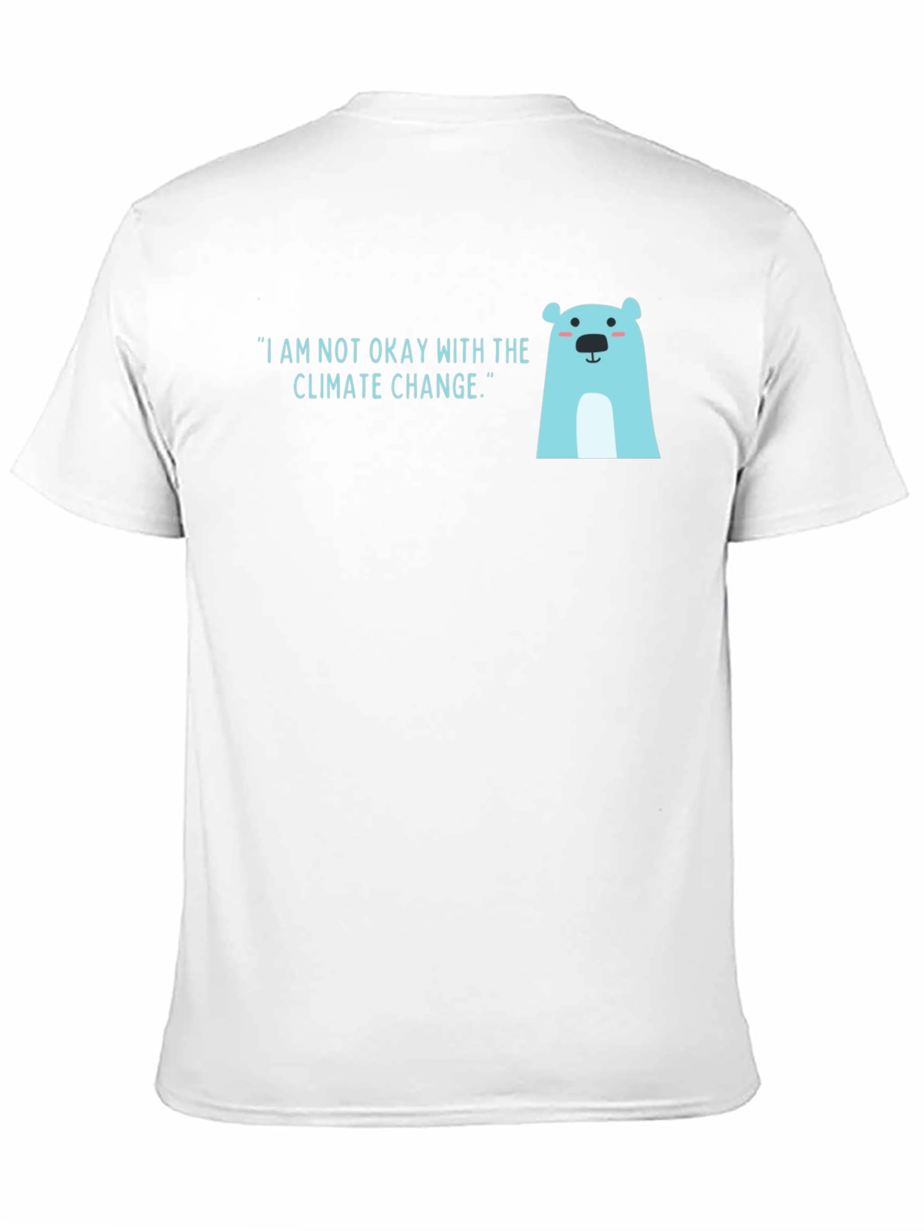 Climate Change Polar Bear Graphic Tee - Black