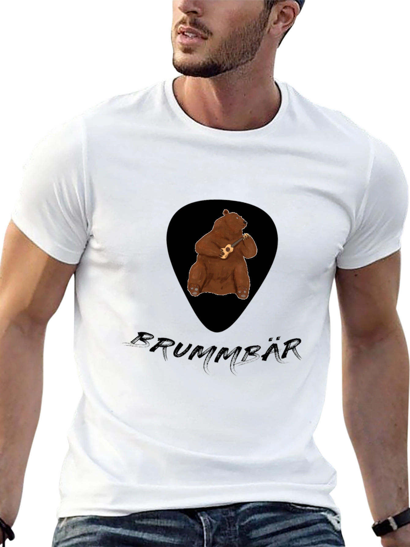 Bear Ukulele Graphic T-Shirt
