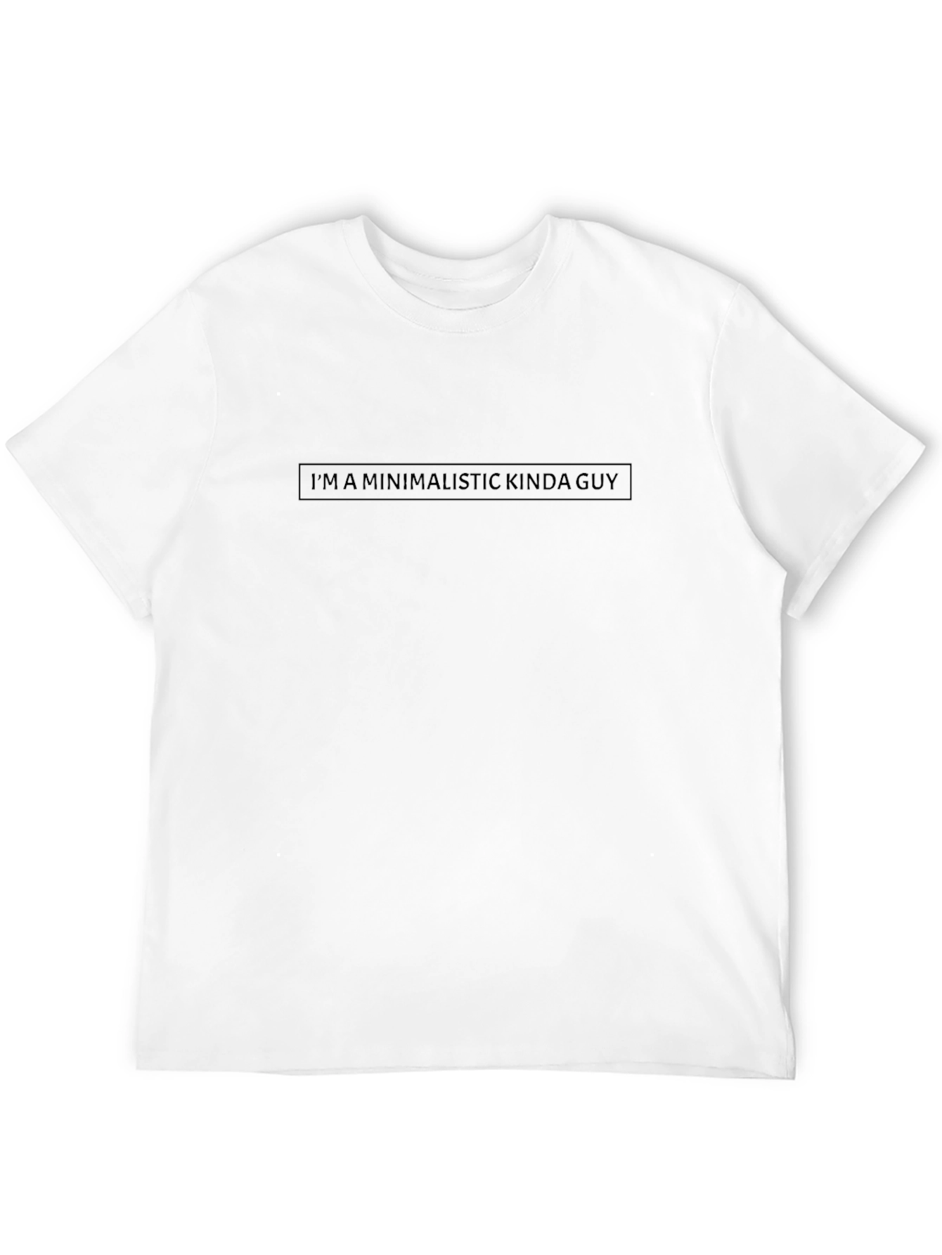 Minimalist Guy Black T-Shirt