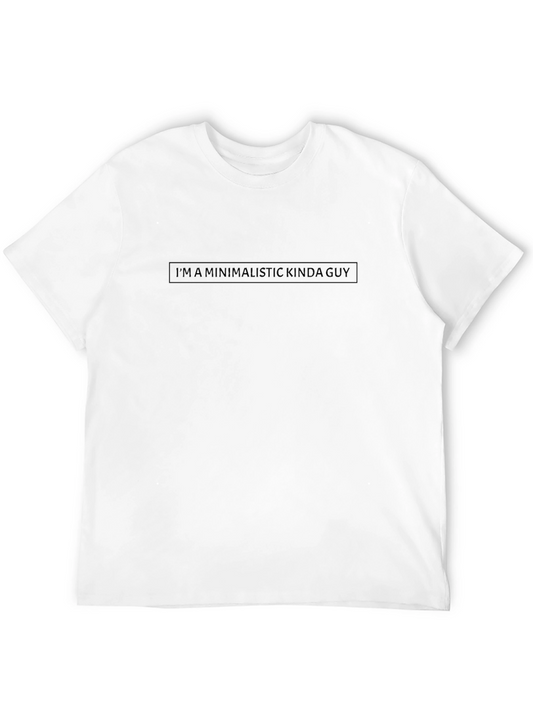 Minimalist Guy Black T-Shirt