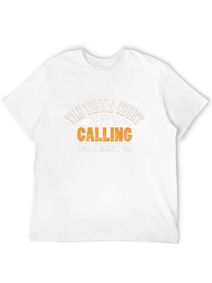 Tennis Court Calling Graphic T-Shirt