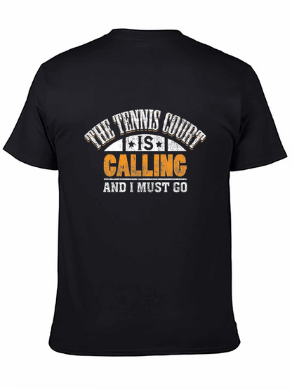 Tennis Court Calling Graphic T-Shirt