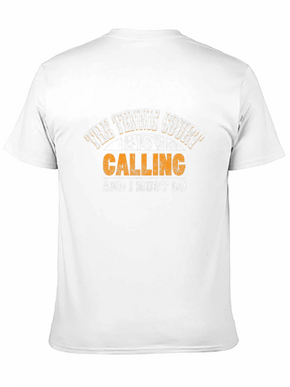 Tennis Court Calling Graphic T-Shirt