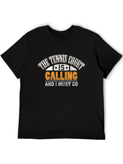 Tennis Court Calling Graphic T-Shirt