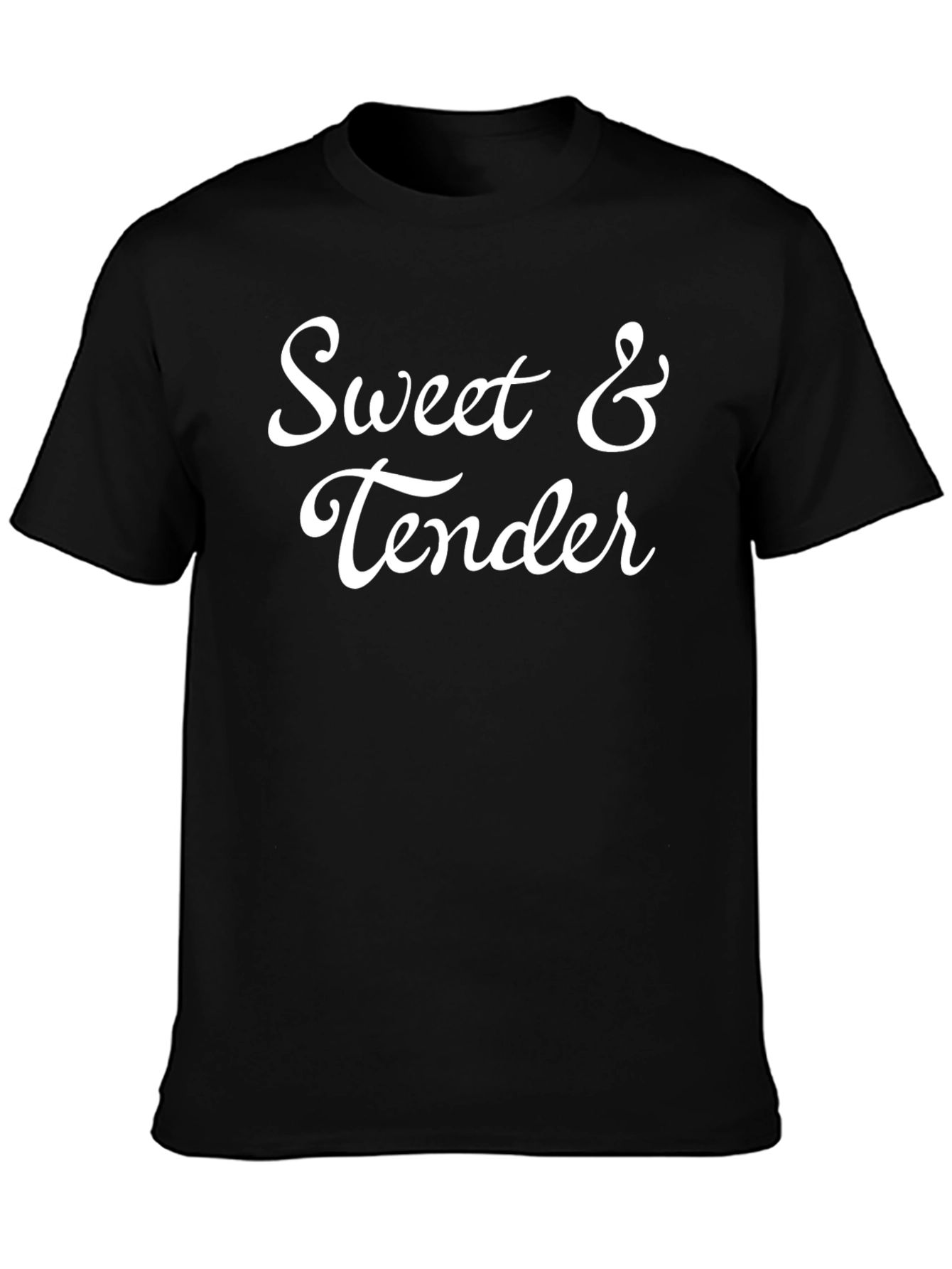 Sweet & Tender Black Graphic T-Shirt