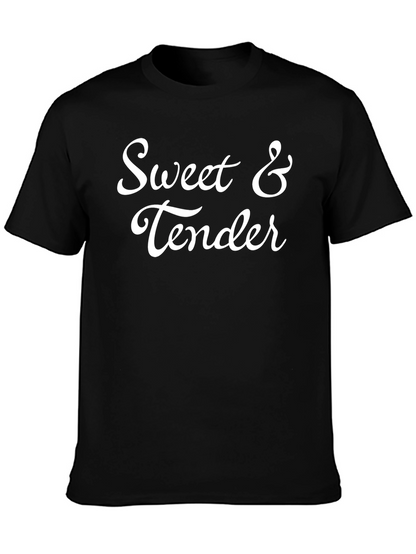Sweet & Tender Black Graphic T-Shirt