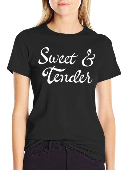 Sweet & Tender Black Graphic T-Shirt