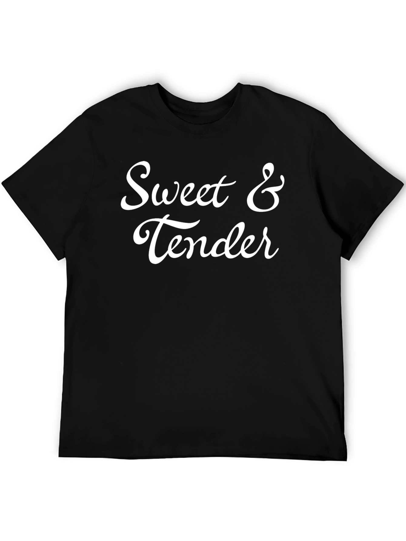 Sweet & Tender Black Graphic T-Shirt