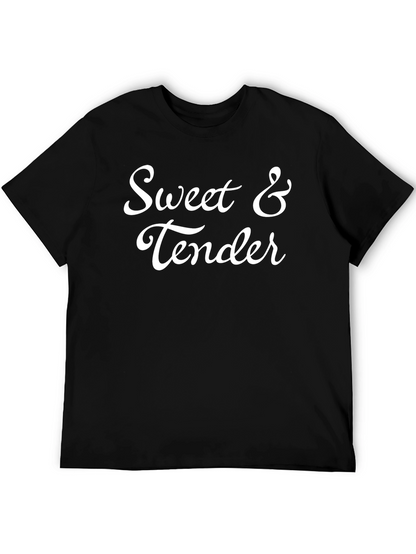 Sweet & Tender Black Graphic T-Shirt