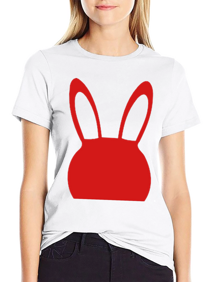 Bunny Graphic Tee - Black Short Sleeve