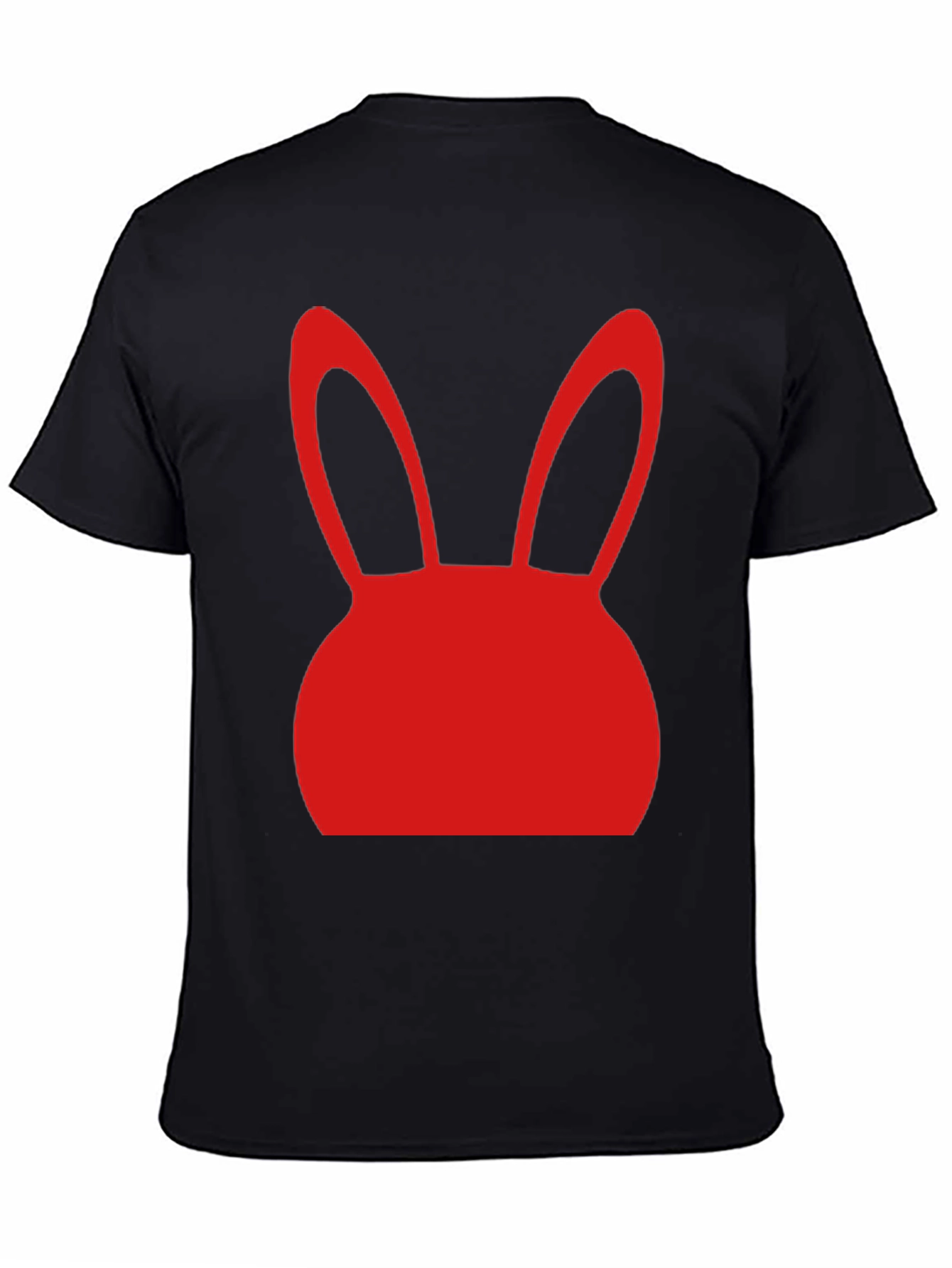 Bunny Graphic Tee - Black Short Sleeve