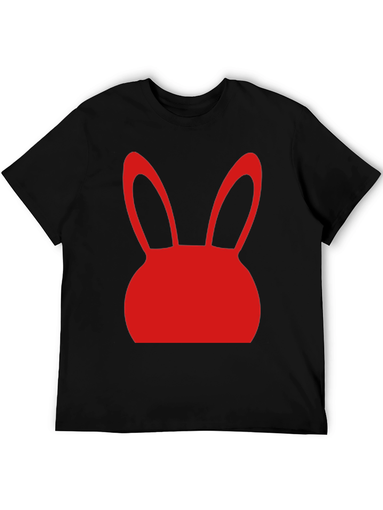 Bunny Graphic Tee - Black Short Sleeve