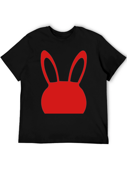 Bunny Graphic Tee - Black Short Sleeve