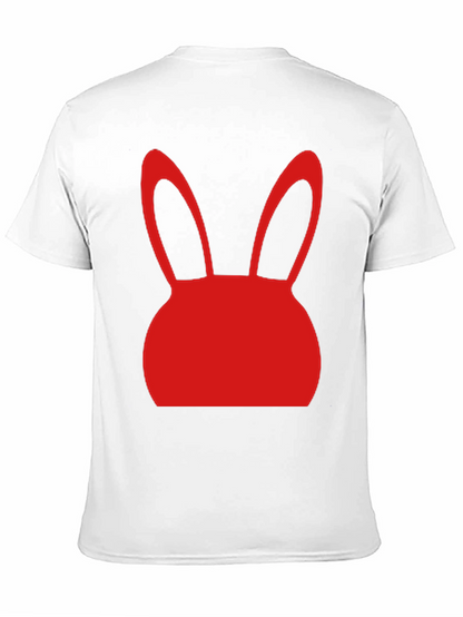 Bunny Graphic Tee - Black Short Sleeve
