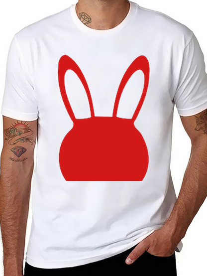 Bunny Graphic Tee - Black Short Sleeve