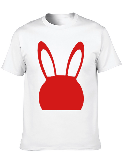 Bunny Graphic Tee - Black Short Sleeve