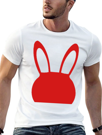 Bunny Graphic Tee - Black Short Sleeve